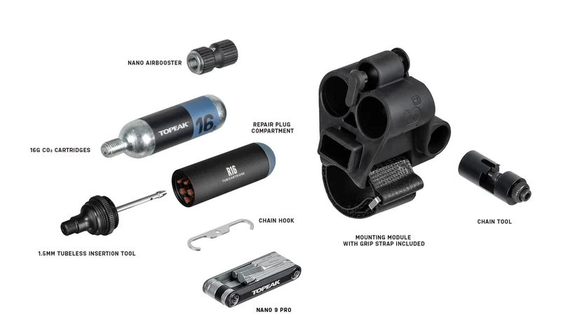 Multi-Outils Co2 TOPEAK TUBIMASTER RXT Pro