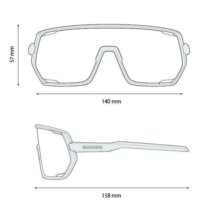 Lunettes SHIMANO TECHNIUM M CE-TCNM2 Blanc Matt Verre Ridescape Road