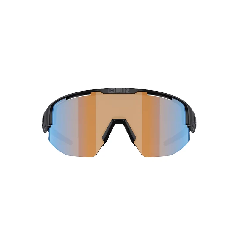 Lunettes BLIZ MATRIX Noir Matt Verre Coral/Orange Bleu Iridium