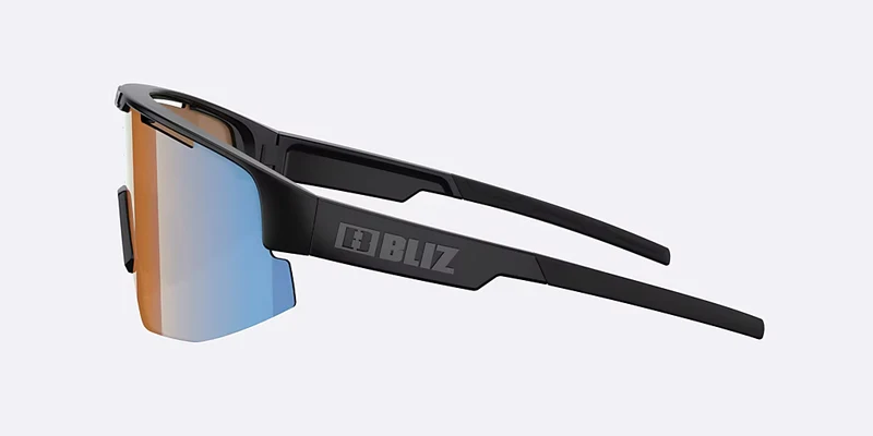 Lunettes BLIZ MATRIX Noir Matt Verre Coral/Orange Bleu Iridium