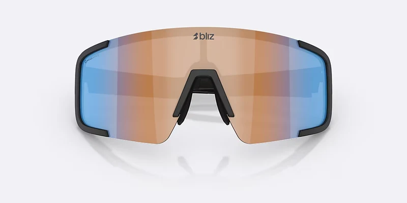 Lunettes BLIZ P003 Noir Matt Verre Coral/Orange Bleu Iridium