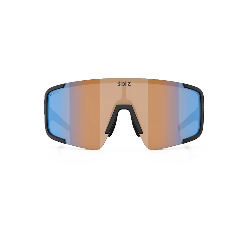 Lunettes BLIZ P003 SMALL Noir Matt Verre Coral/Orange Bleu Iridium