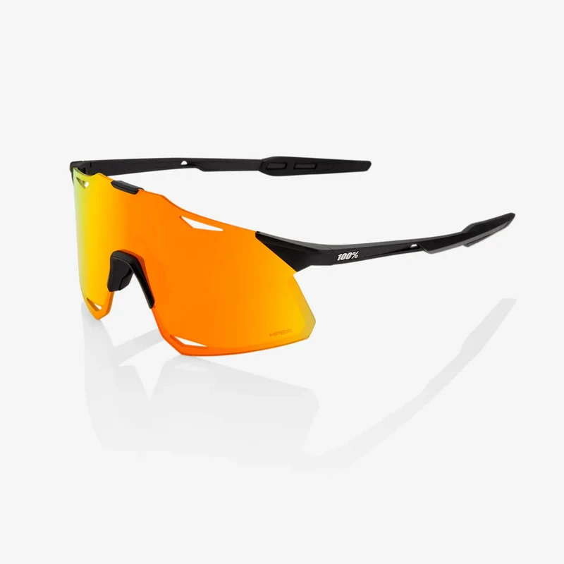 Lunettes 100% HYPERCRAFT Noir Matt Hiper Red Mirror