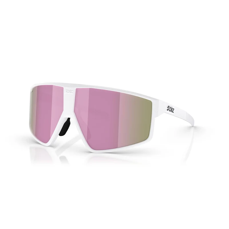 Lunettes BLIZ P002 S Blanc Matt Ecran Marron Rose