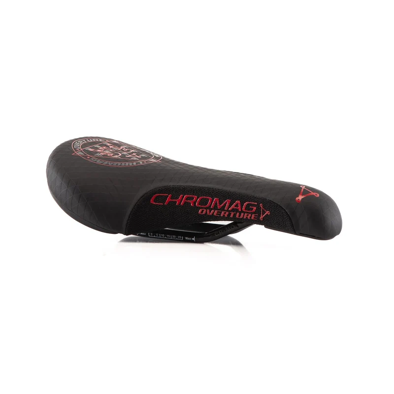 Selle CHROMAG OVERTURE Rails CrMo Noir/Rouge
