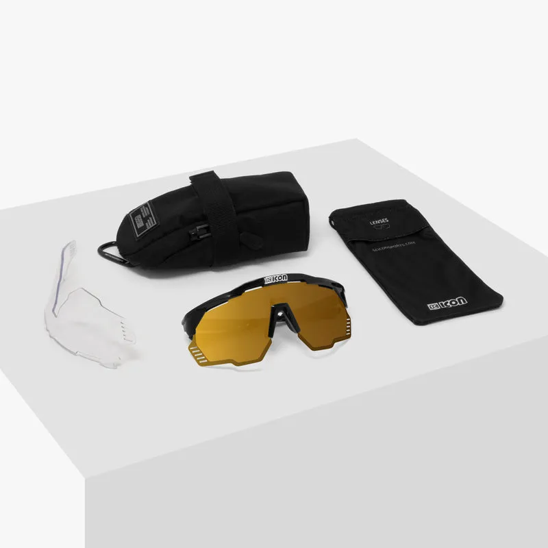 Lunettes SCICON AEROSHADE KUNKEN Blanc Multimirror Bronze
