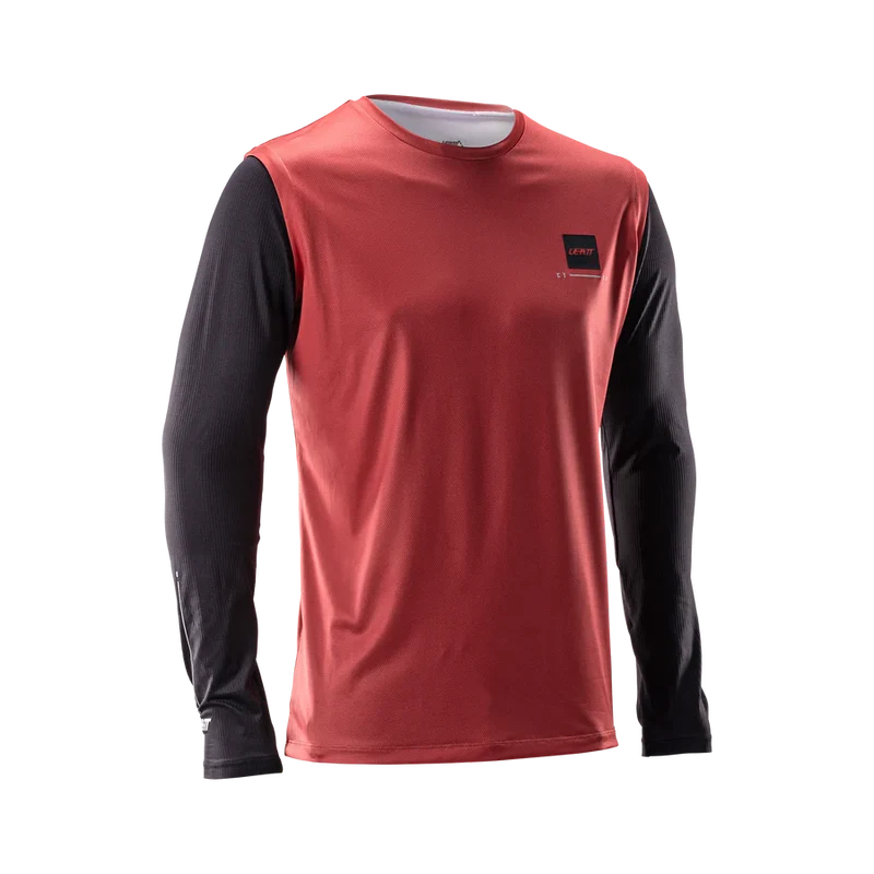 Kit Maillot + Pantalon LEATT MTB GRAVITY 1.0 Noir/Rouge