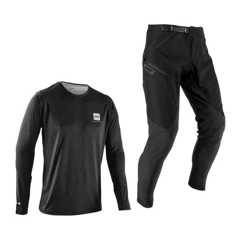 Kit Maillot + Pantalon LEATT MTB GRAVITY 1.0 Junior Noir