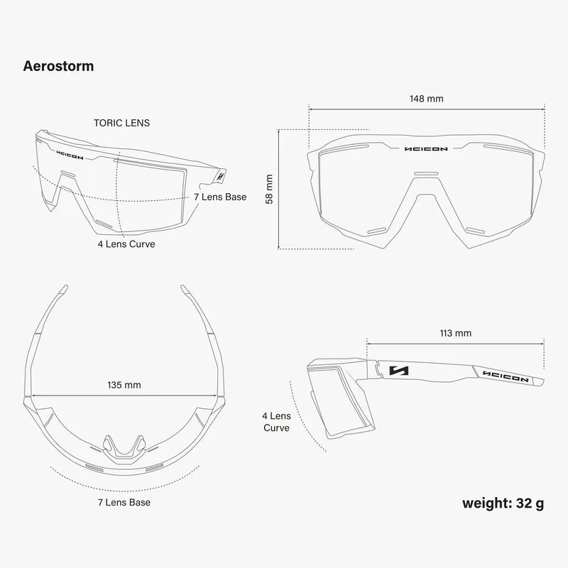 Lunettes SCICON AEROSTORM Multimirror Sunburst