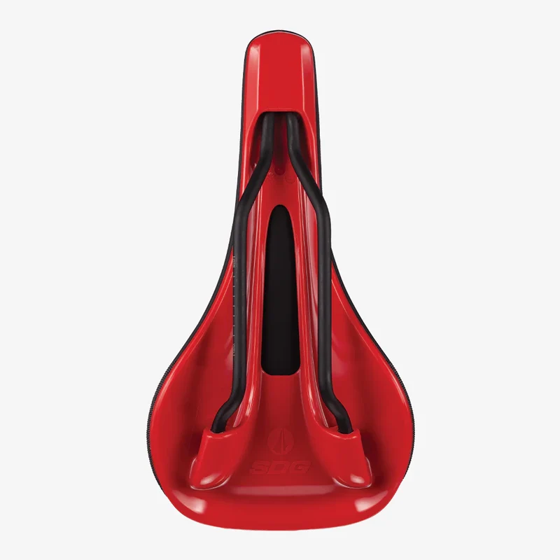 Selle SDG BEL-AIR V3 Rails Lux Alloy Noir/Rouge