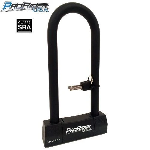 Antivol U Prorider SRA – 85 x 250 mm – Haute sécurité pour motos et scooters