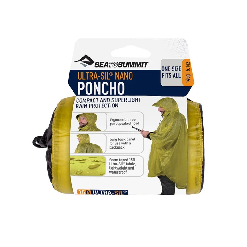 Poncho vert 15D Sea to Summit