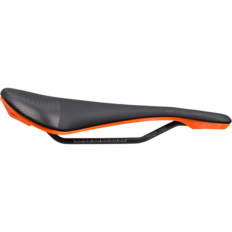 Selle SPANK OOZY 280 144mm Rails CrMo Orange