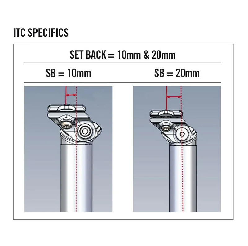 Tige de Selle FSA SLK Carbone DI2 Recul 20mm