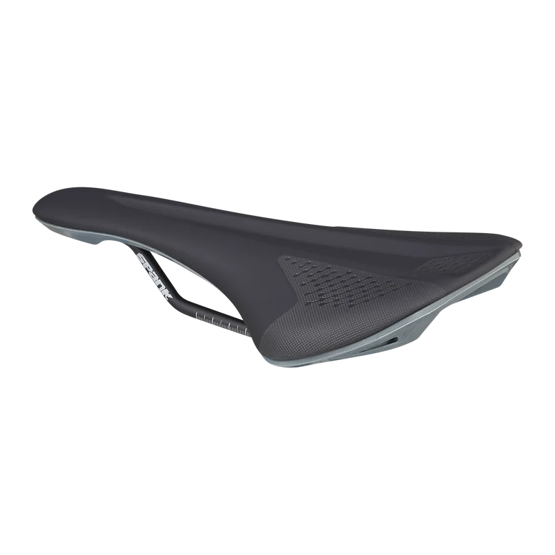 Selle SPANK SPIKE 160 Cuir Rails CrMo Gris
