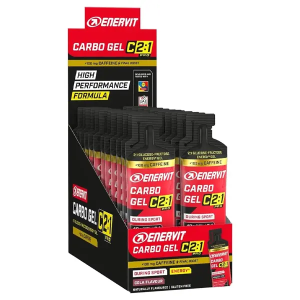 Enervit Carbo Gel C2:1PRO Caféine BOX (24x60ml) - Cola