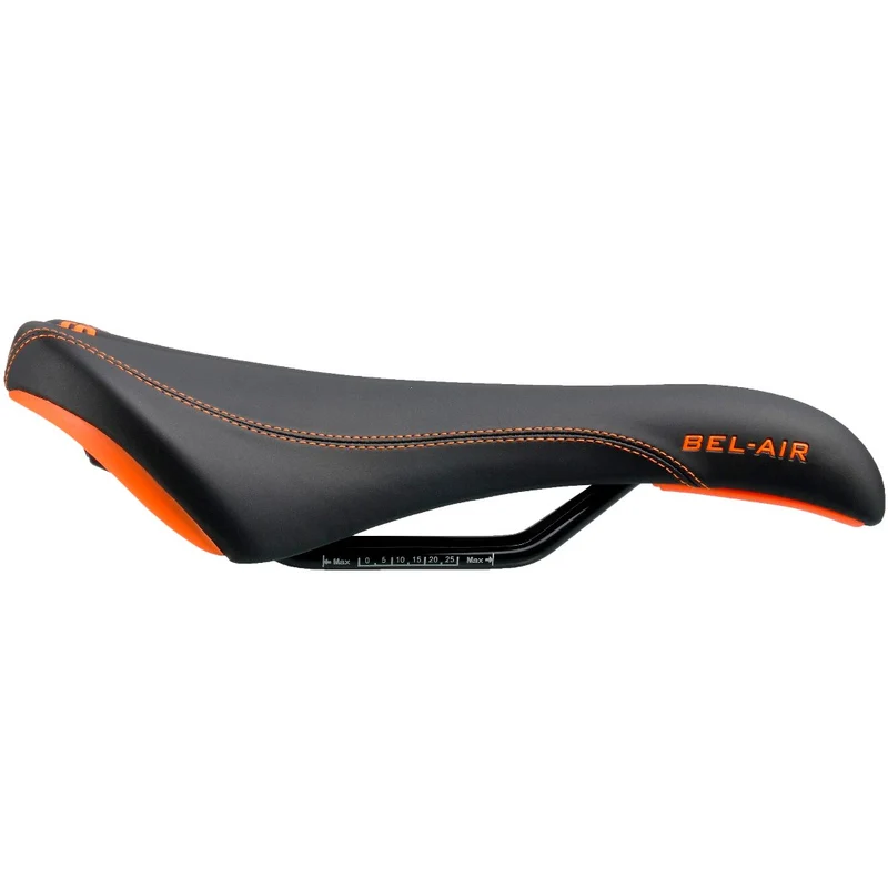 Selle SDG BEL-AIR RL Rails Acier Noir/Orange