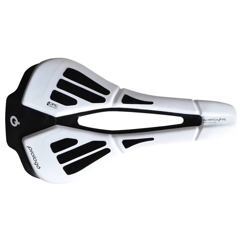 Selle PROLOGO SCRATCH M5 PAS CPC Rails Tirox Blanc