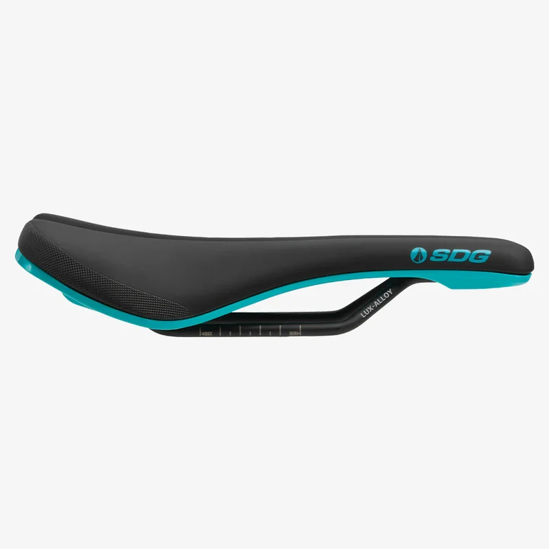 Selle SDG BEL-AIR V3 Rails Lux Alloy Noir/Turquoise