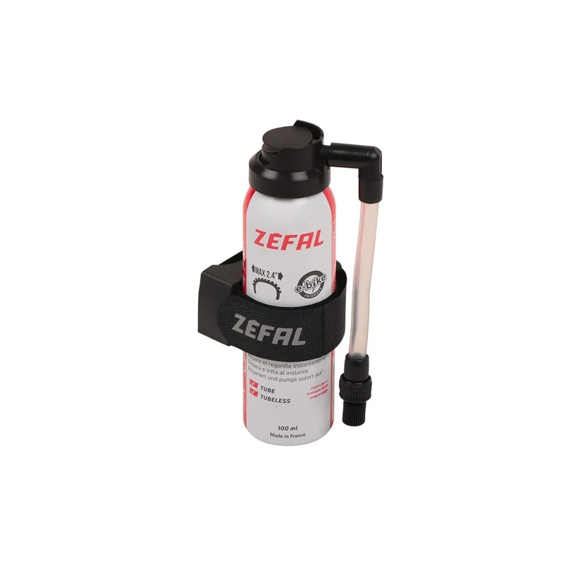 Bombe Réparation Crevaison ZEFAL REPAIR (100 ml. 2.2") + Support de Cadre