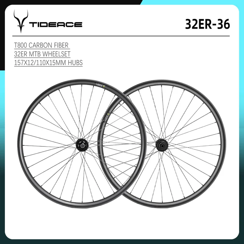 Roues VTT carbone 32 pouces