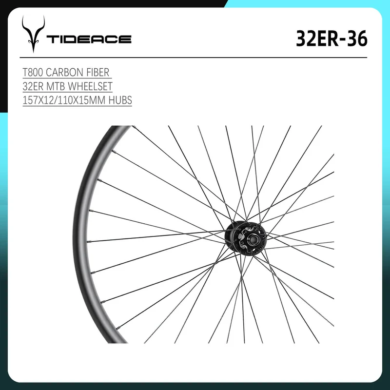 Roues VTT carbone 32 pouces