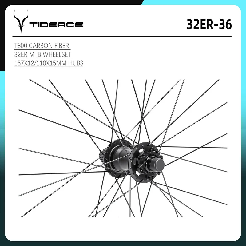 Roues VTT carbone 32 pouces
