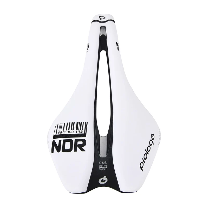 Selle PROLOGO DIMENSION NDR Rails Carbone largeur 143mm Blanc