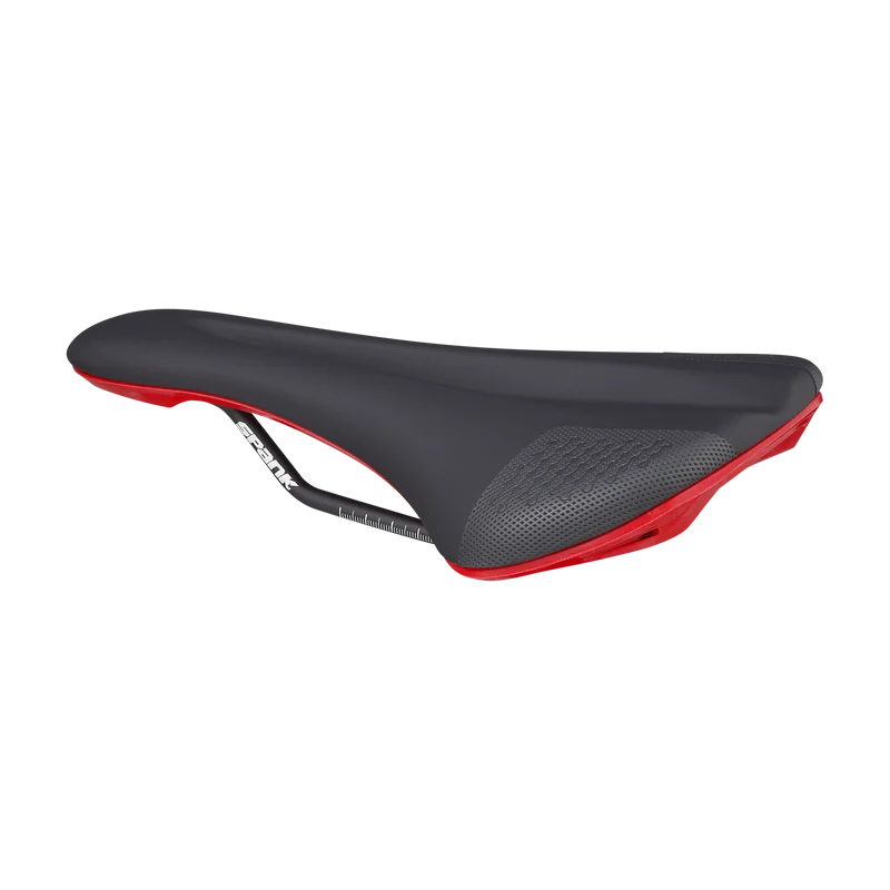 Selle SPANK OOZY 280 144mm Rails CrMo Rouge