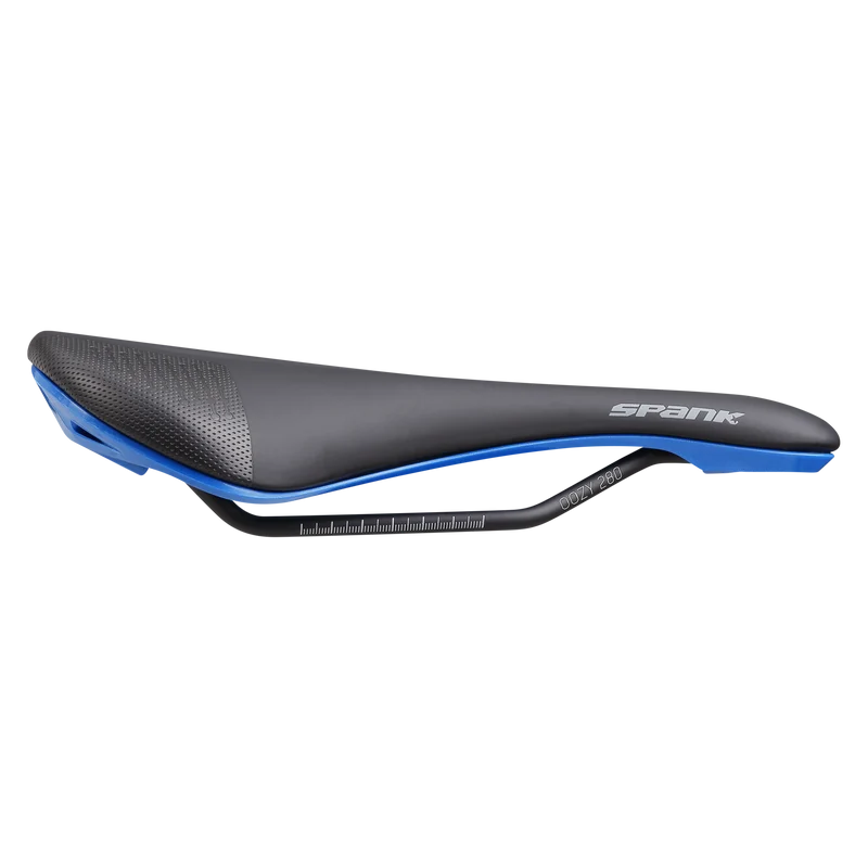 Selle SPANK OOZY 280 144mm Rails CrMo Bleu