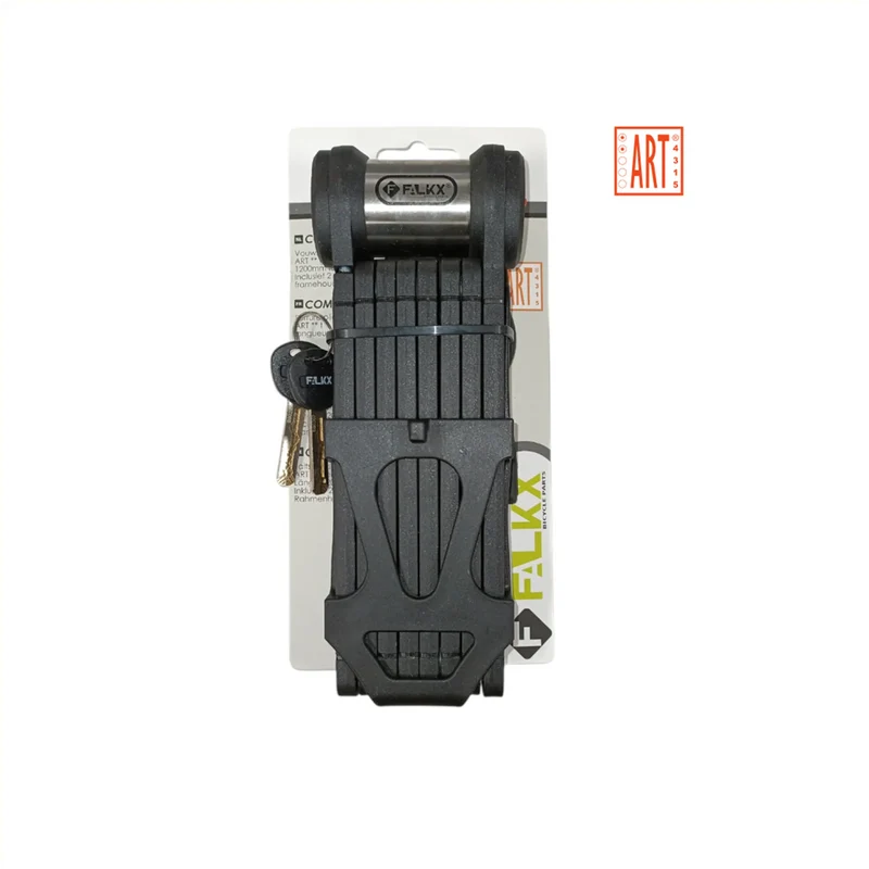 Fietsslot Vouwslot 120 cm Zwart Compact