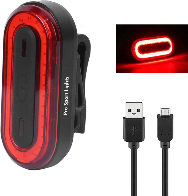 Pro Sport Lights Rood Achterlicht - USB Oplaadbaar