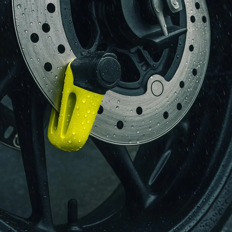 Fietsslot Schrijfremslot Secure 10.0 mm Geel Schijfrem Slot