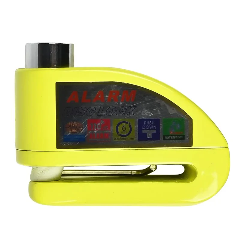 Fietsslot Schijfremslot Met Alarm 7.0 mm Geel