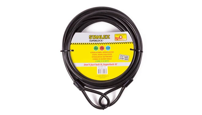 Fietsslot Staalkabel Lussen 8 mm x 10 meter