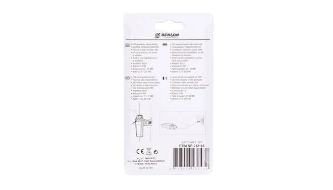 Fietslicht Achterlicht Rood - COB LED - 80 Lumen - USB Oplaadbaar