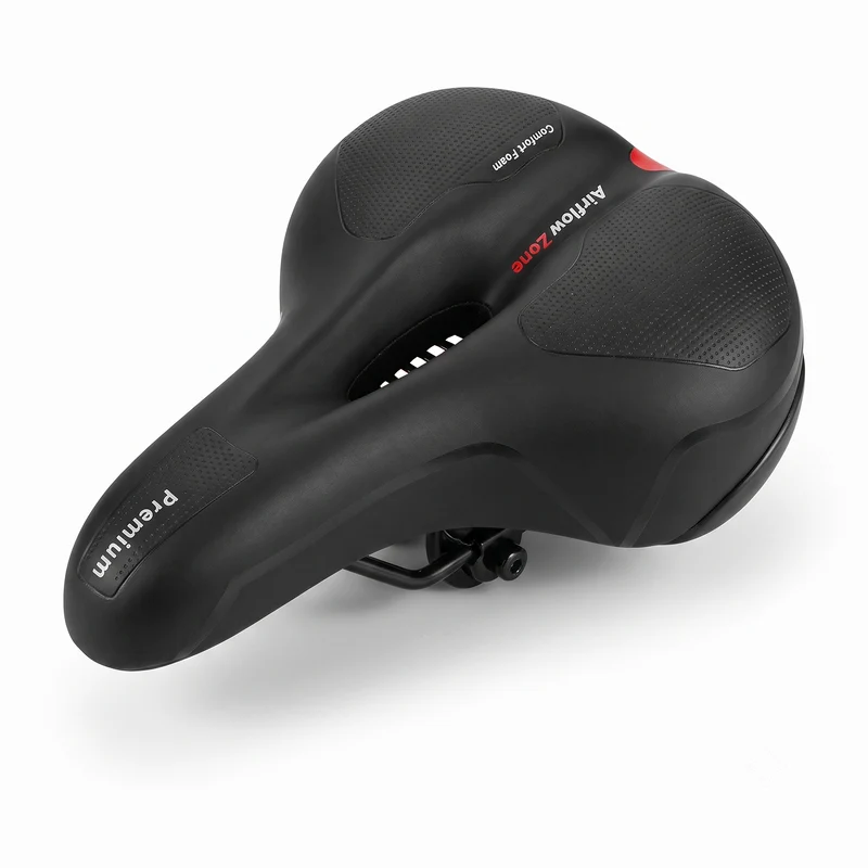 Fietszadel Unisex Selle Comfort Zadel Dames Heren Fiets - Royal Zwart