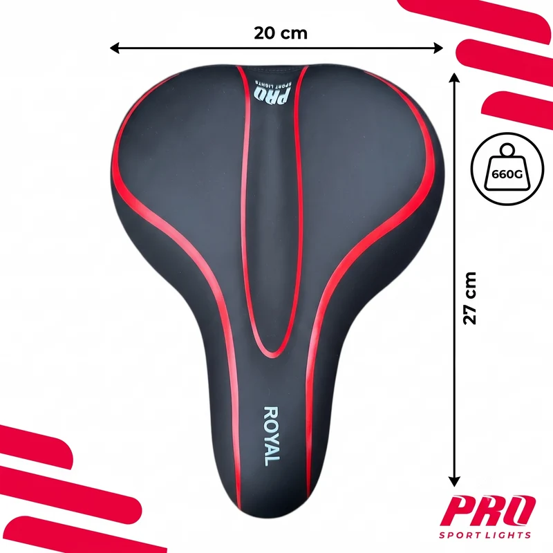 Fietszadel Dames Zadel Premium Gel Comfort 270x200 mm Selle Fiets e-bike Speed Pedelec
