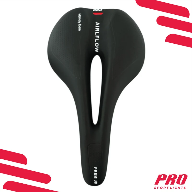 Fietszadel Unisex Selle Memory Foam Zadel Heren Dames Fiets Cloud Trail Zwart