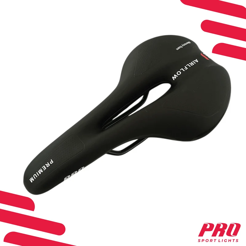 Fietszadel Unisex Selle Memory Foam Zadel Heren Dames Fiets Cloud Trail Zwart