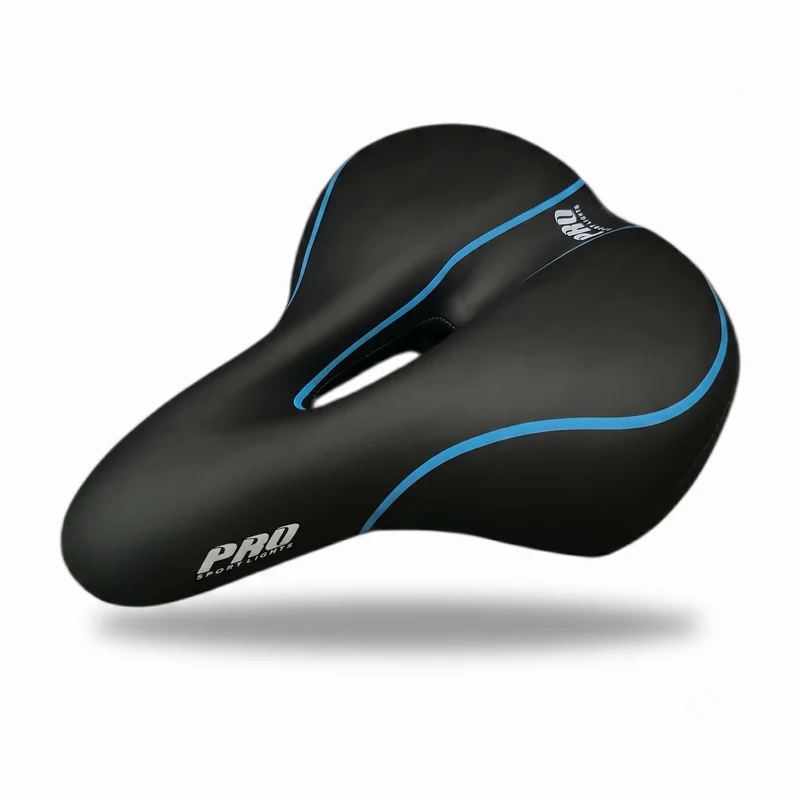 Fietszadel Heren Zadel Dames Selle City Comfort Foam Royal Fiets Zwart Blauw