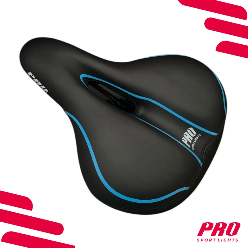 Fietszadel Heren Zadel Dames Selle City Comfort Foam Royal Fiets Zwart Blauw