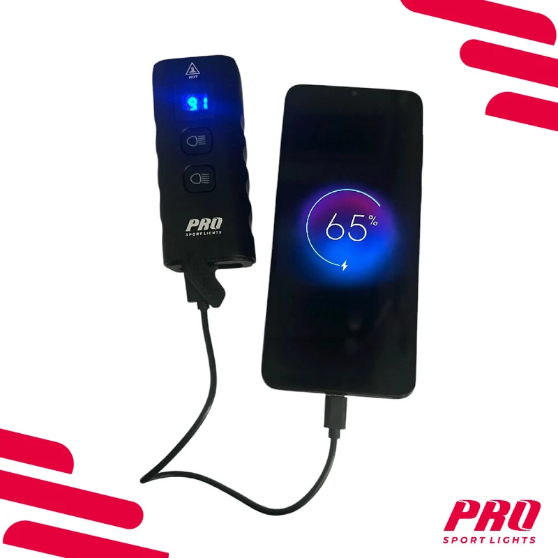 Fietsverlichtingsset 1800 en 100 Lumen Pro Sport Lights Performance Koplamp en Achterlicht Fiets MTB/Racefiets