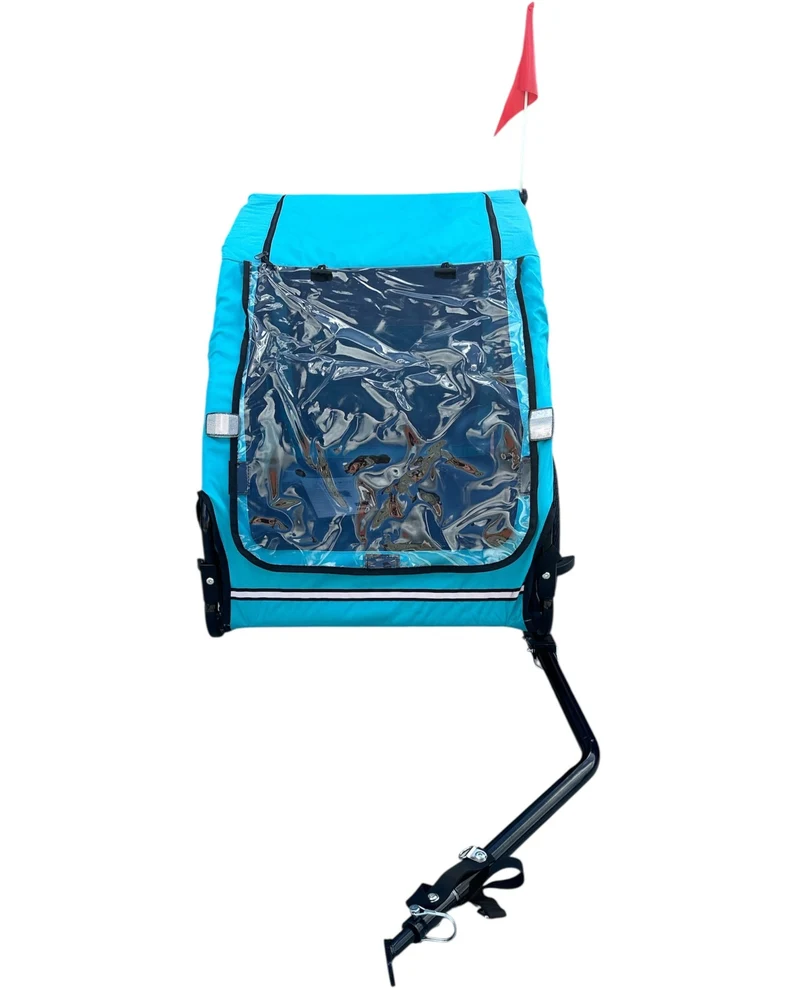 Hondenfietskar Blauw – Stevige Fietskar voor Honden met Reflectoren – Hondenkar tot 30 kg