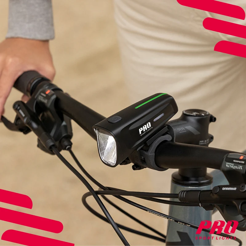 Fietsverlichtingsset 100 Lux Koplamp en Achterlicht LED USB Oplaadbaar