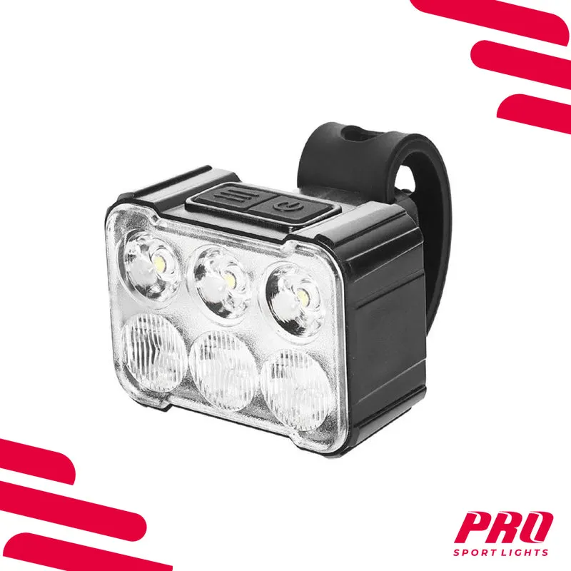 Fietsverlichtingsset Voorlicht en Achterlicht 360 en 50 Lumen LED USB Oplaadbaar