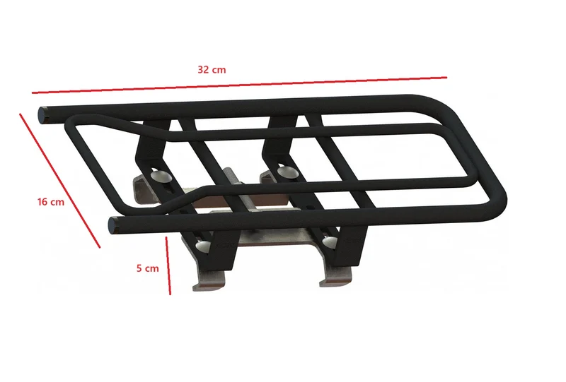 Fiets Opzetdrager Bagagedrager Universeel Zwart Achterdrager Kinderzitje - 35 KG