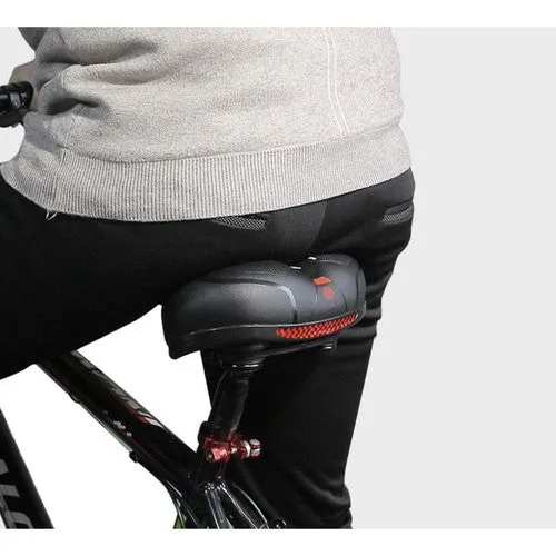 Fietszadel Comfort Foam Dames/Heren - Zwart - Met zadelhoes