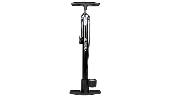 Fietspomp met Manometer 11 Bar Vloerpomp Zwart