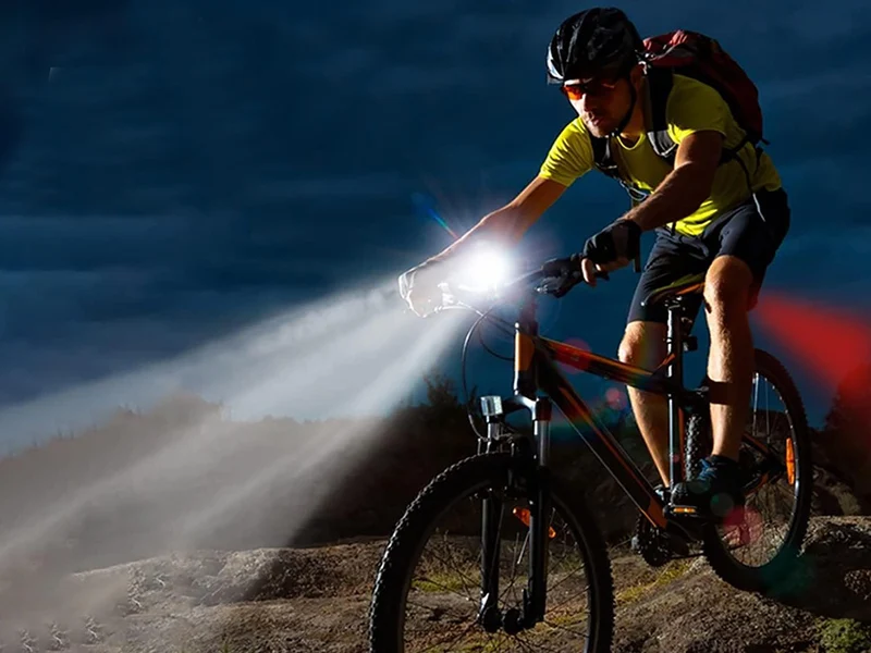 Fietsverlichting USB Oplaadbaar Koplamp en Achterlicht Set LED Verlichting